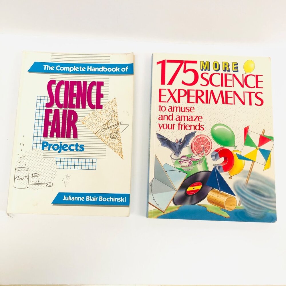 Two Science Experiment Fair Books Homeschool Educational